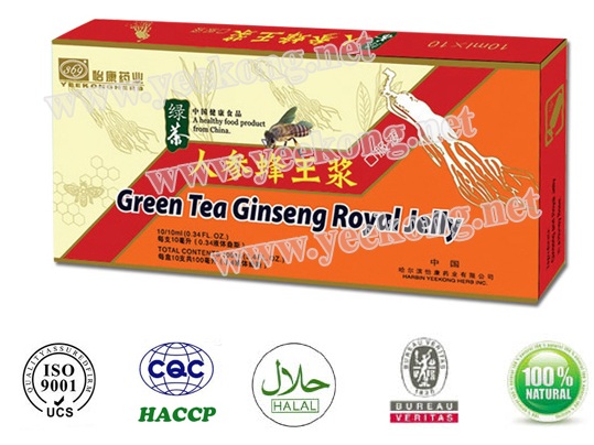 Ginseng Royal Jelly with Green Tea