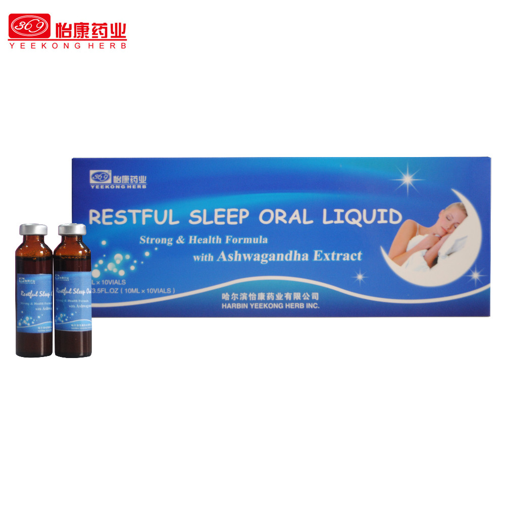 Restful sleep oral liquid with Ashwagandha extract